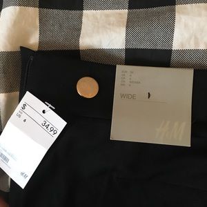 H&M wide leg new black pants
